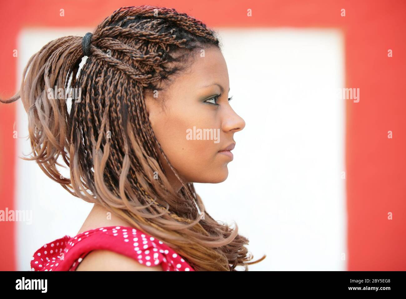 Girl With Exotic Hairstyle Stock Photo Alamy girl-with-exotic-hairstyle-stock-photo-alamy