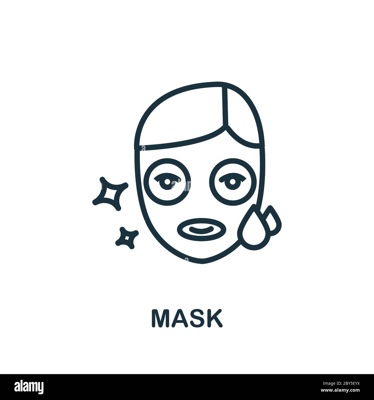 Mask icon. Simple element from cosmetology collection. Creative Mask ...