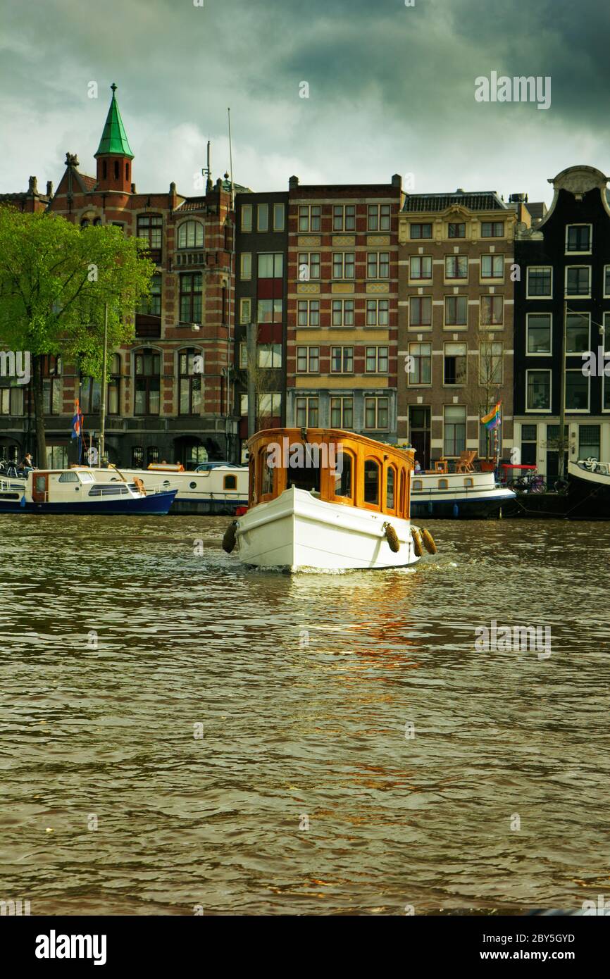 canals of Amsterdam, Netherlands Stock Photo
