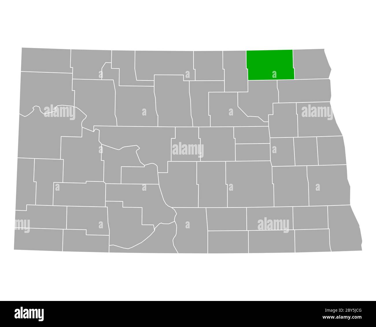 Map of Cavalier in North Dakota Stock Photo Alamy