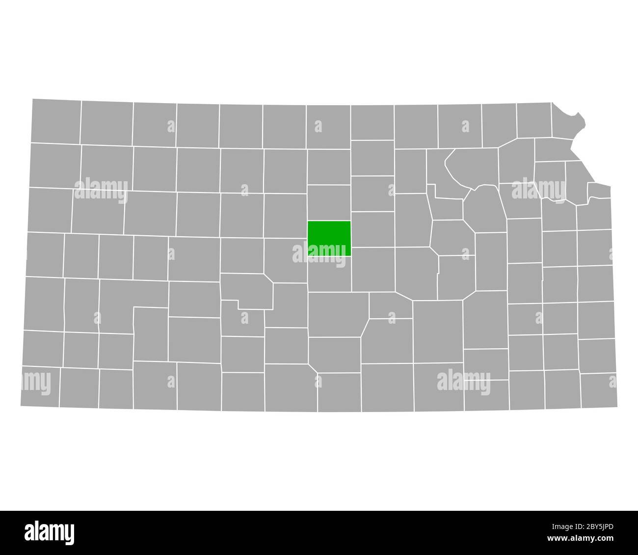 Map of Ellsworth in Kansas Stock Photo - Alamy