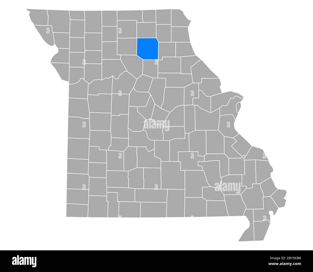 Map of Macon in Missouri Stock Photo Alamy