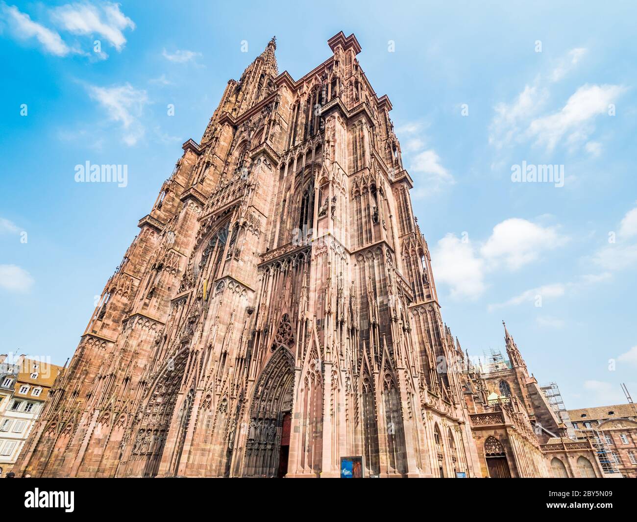 Strasbourg Cathedral or the Cathedral of Our Lady of Strasbourg, Alsace, France Stock Photo