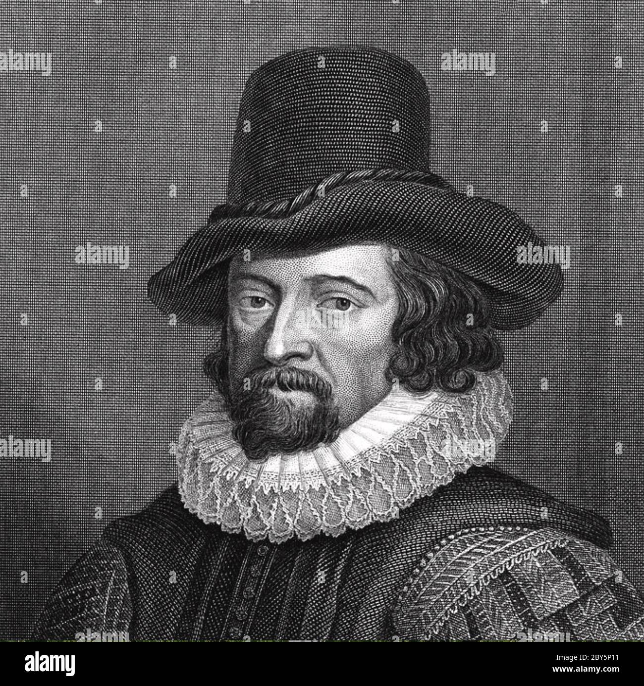 FRANCIS BACON (1561-1626) English philosopher and statesman in 1617 Stock Photo
