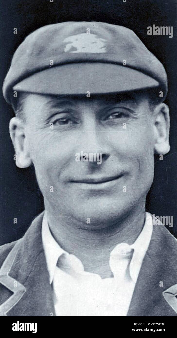 JACK HOBBS (1882-1963) English professional cricketer about 1920 Stock Photo