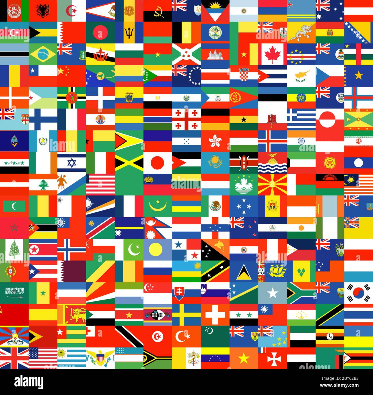 Complete set of flags stock photo alamy