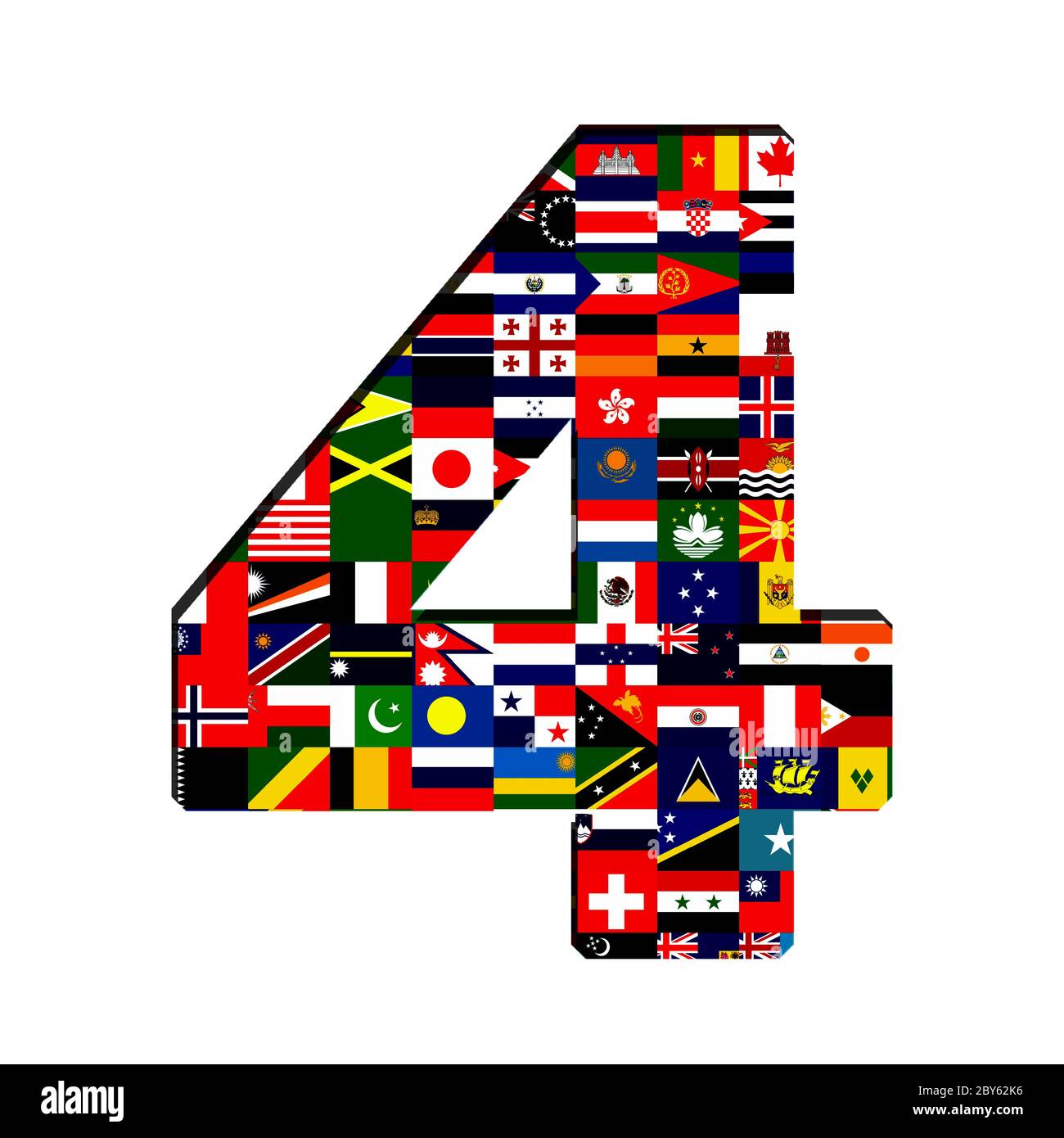 ALL flag collection in number Stock Photo Alamy