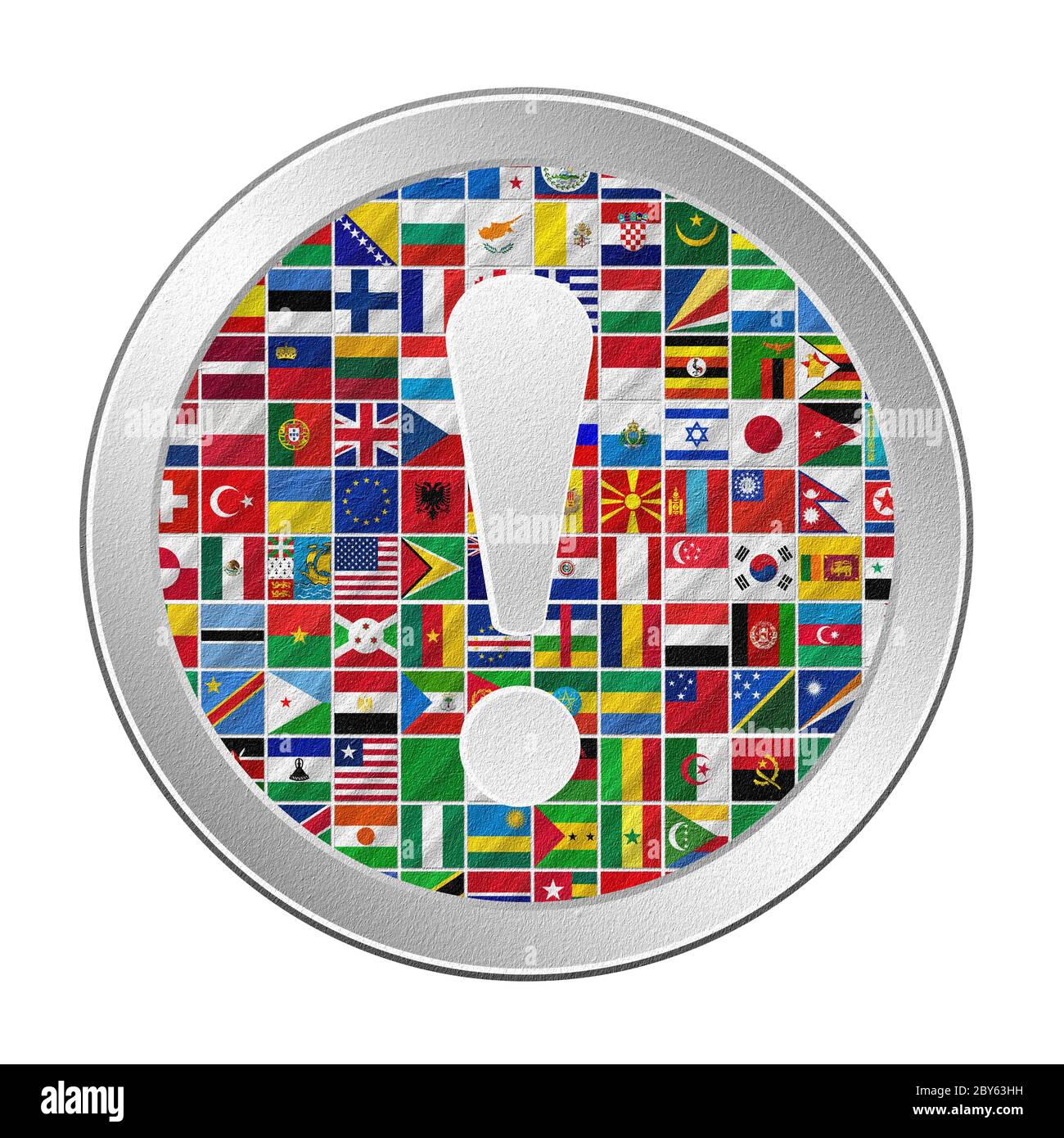 flags of the world with icon set Stock Photo Alamy