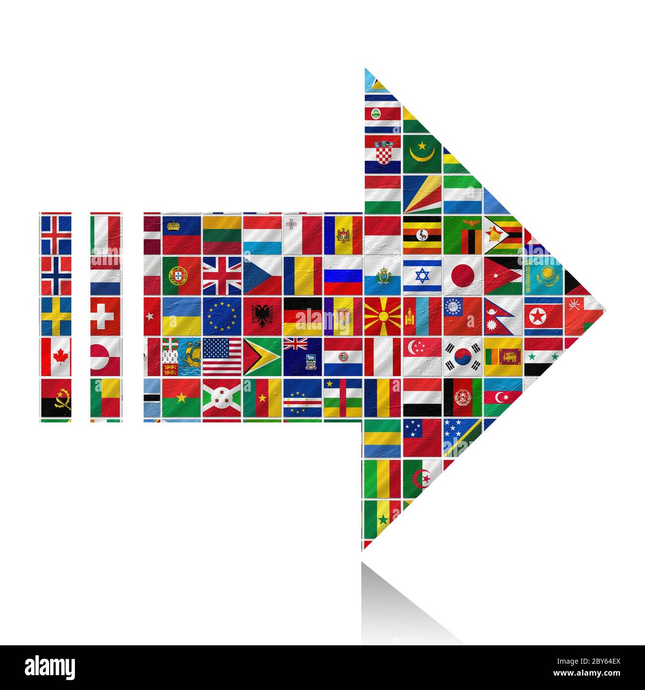 flags of the world with icon set Stock Photo - Alamy