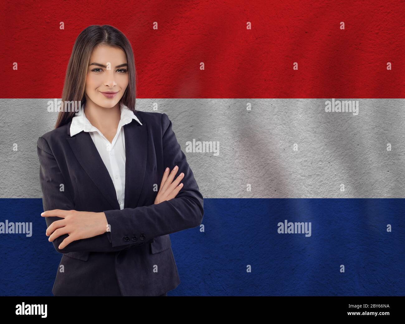 Young woman ready for business or learn language Stock Photo Alamy