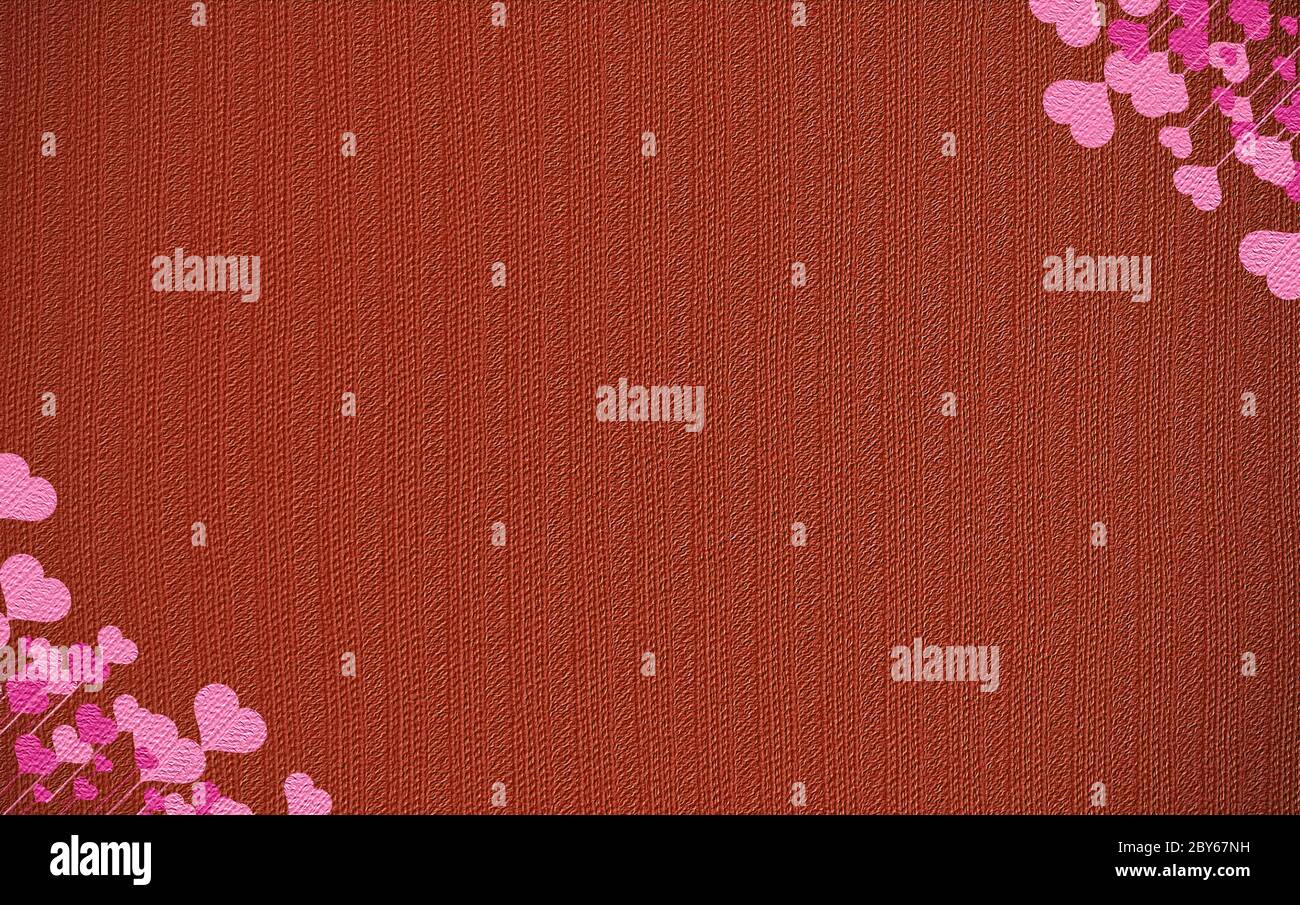 Valentine's day or Wedding background with hearts Stock Photo - Alamy