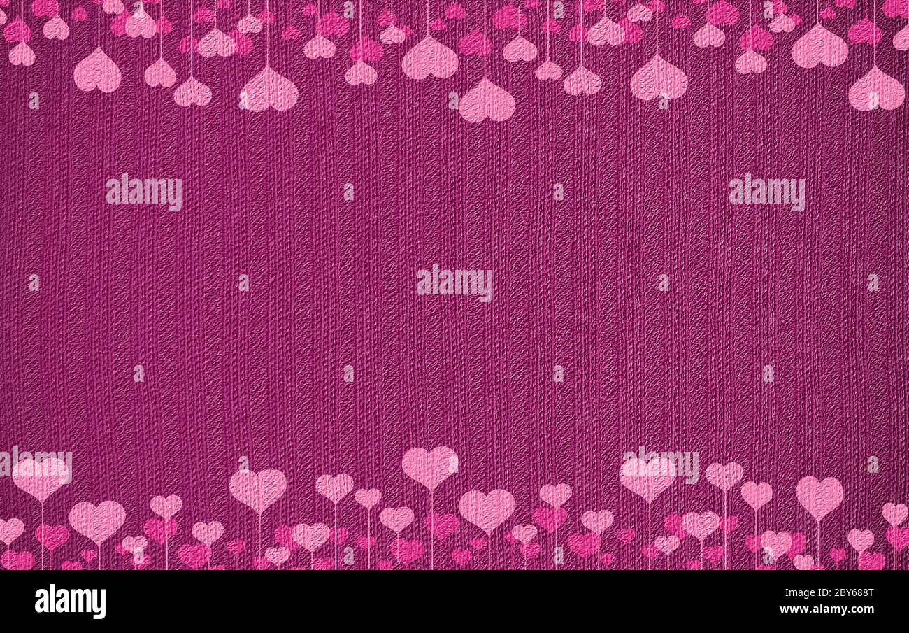 Valentine's day or Wedding background with hearts Stock Photo - Alamy