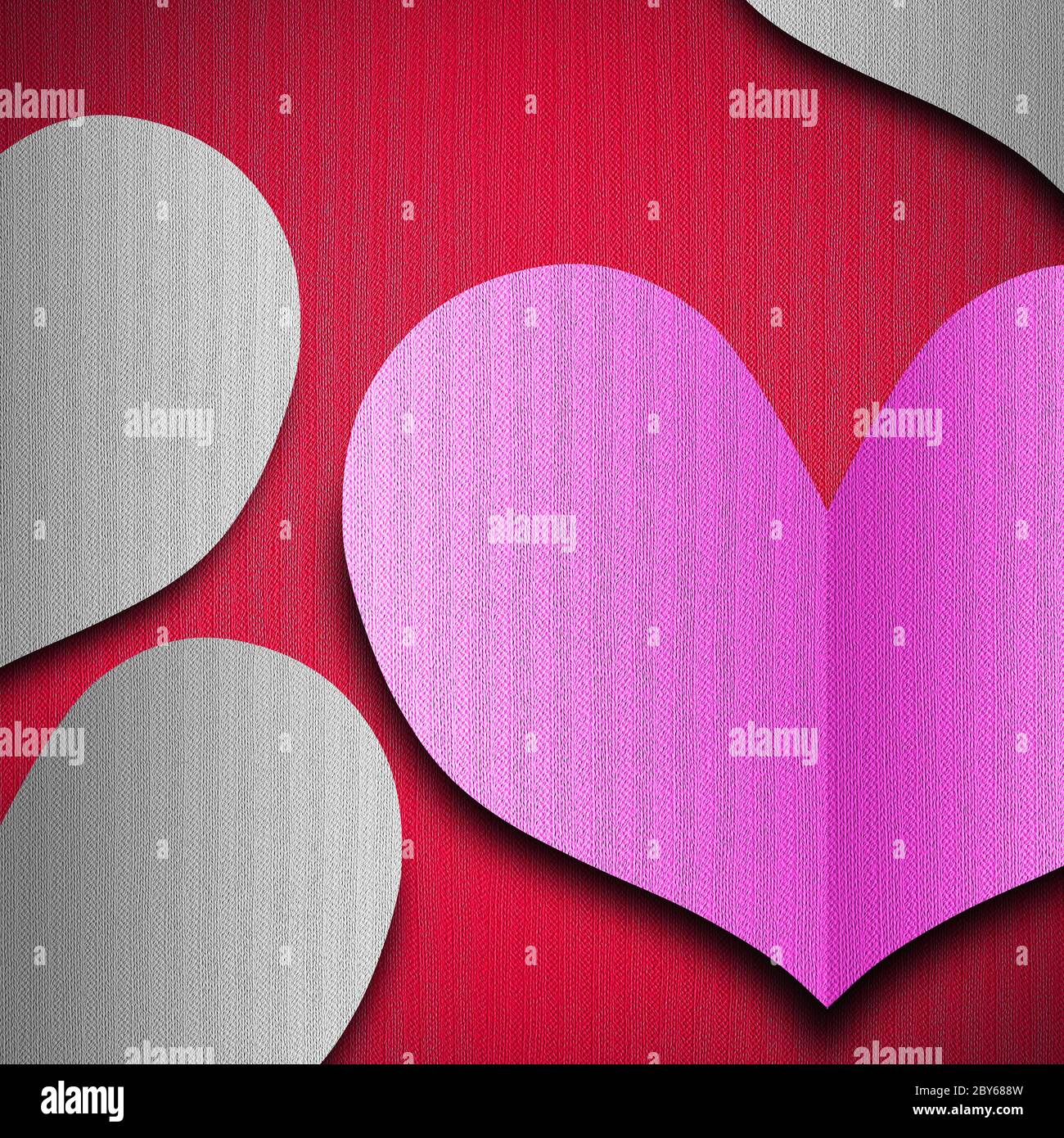 Valentine's day or Wedding background with hearts Stock Photo - Alamy