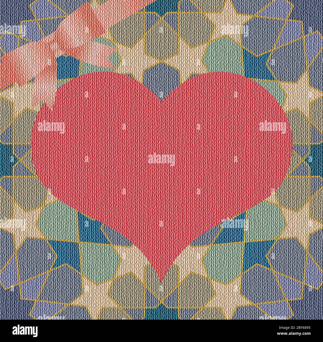 Valentine's day or Wedding background with hearts Stock Photo - Alamy