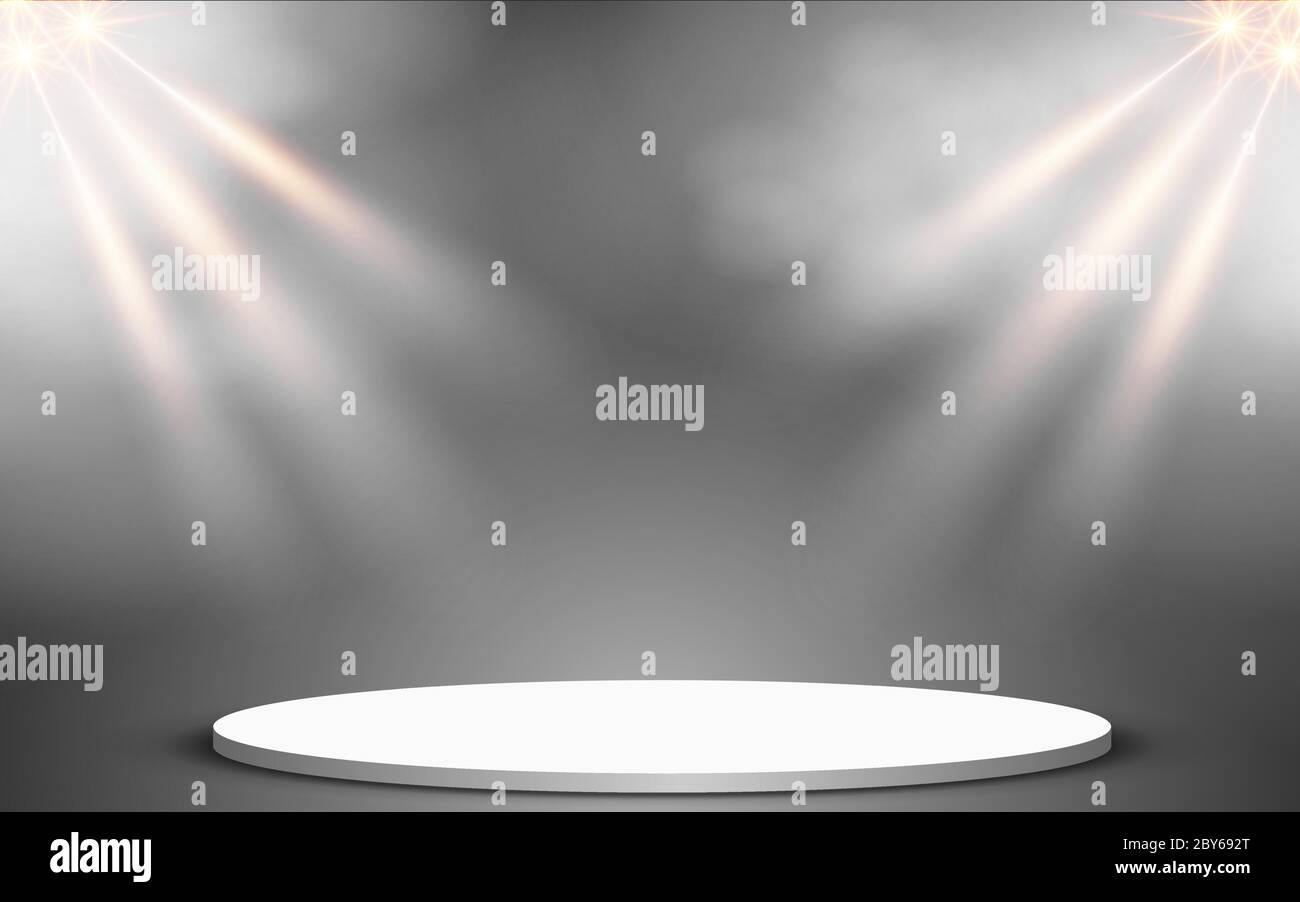 Stage white smoke spotlight hi-res stock photography and images - Alamy