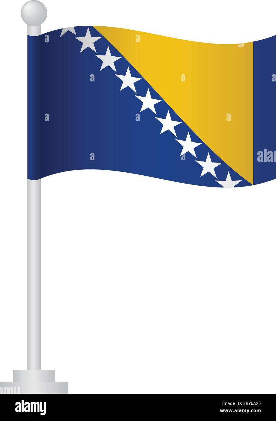 Bosnian national flag Stock Vector Images - Alamy