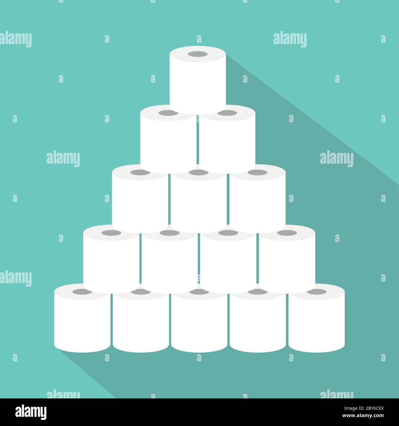 stack of toilet paper icon vector illustration EPS10 Stock Vector