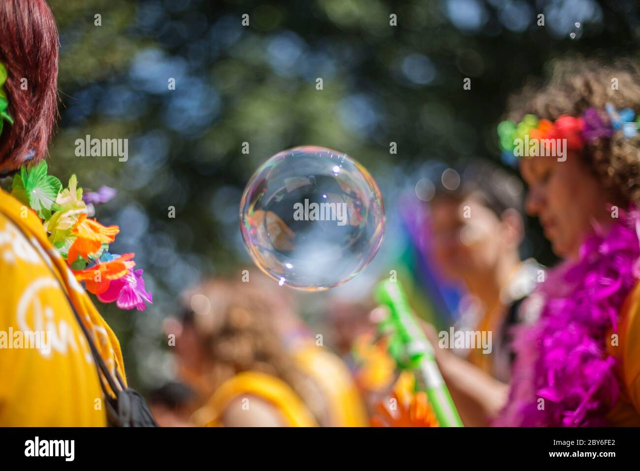 UK Pride Celebrations and March Stock Photo