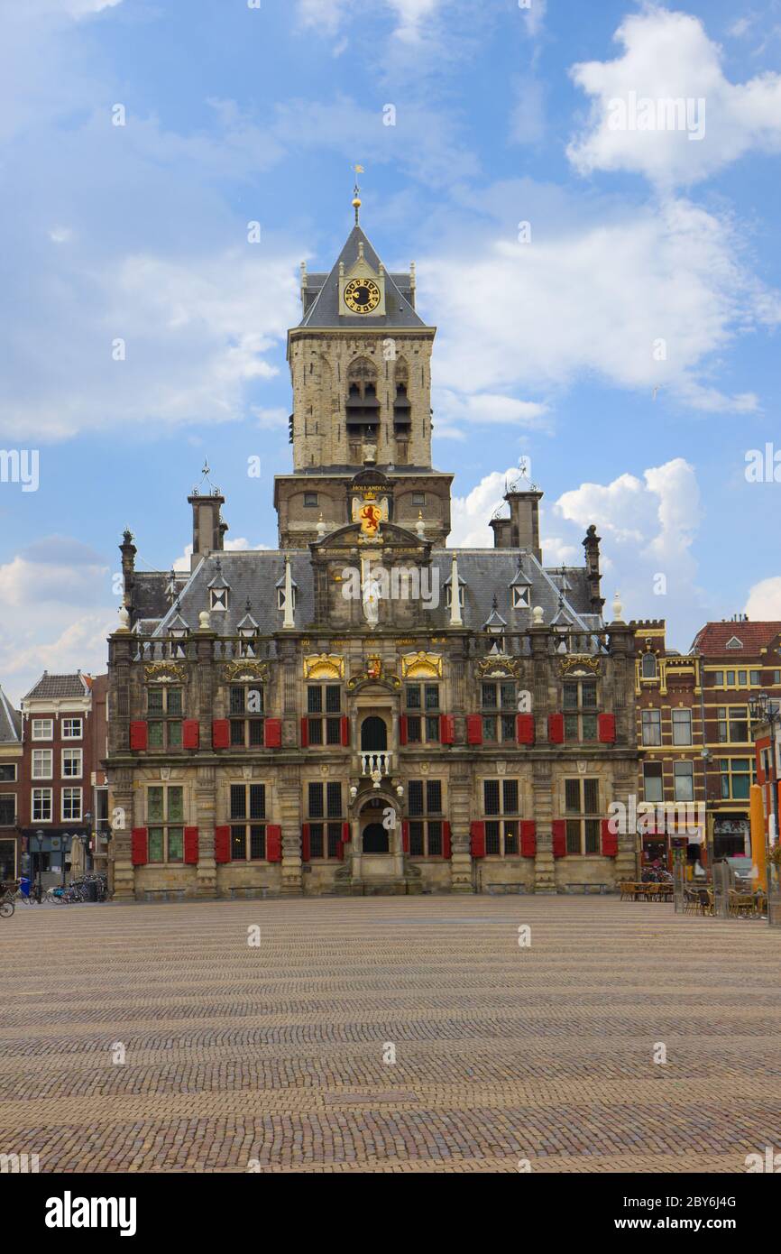 town hall in Delft, Holland Stock Photo Alamy