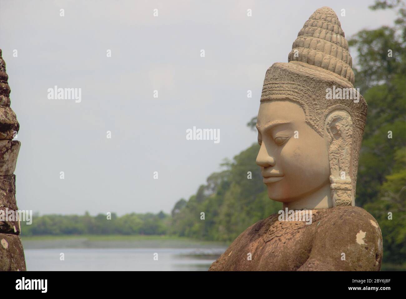 Sitting Buddha under the Cobra. Cambodia Jigsaw Puzzle by Lie Yim