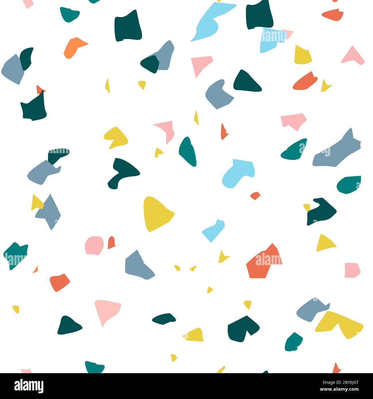 Terrazzo seamless pattern. Abstract background Stock Vector
