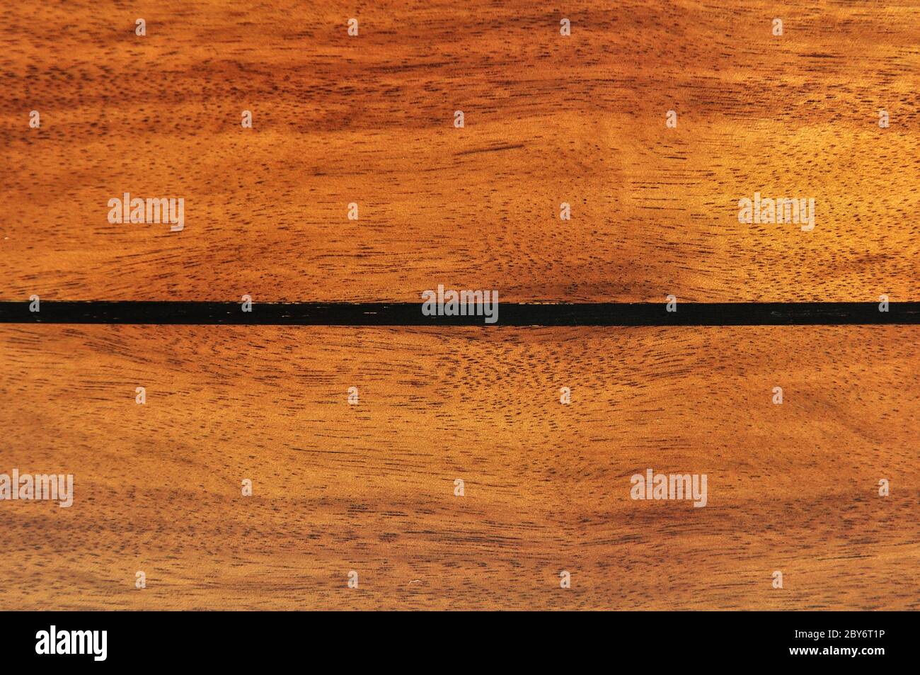 heavily figured acacia koa wood Stock Photo