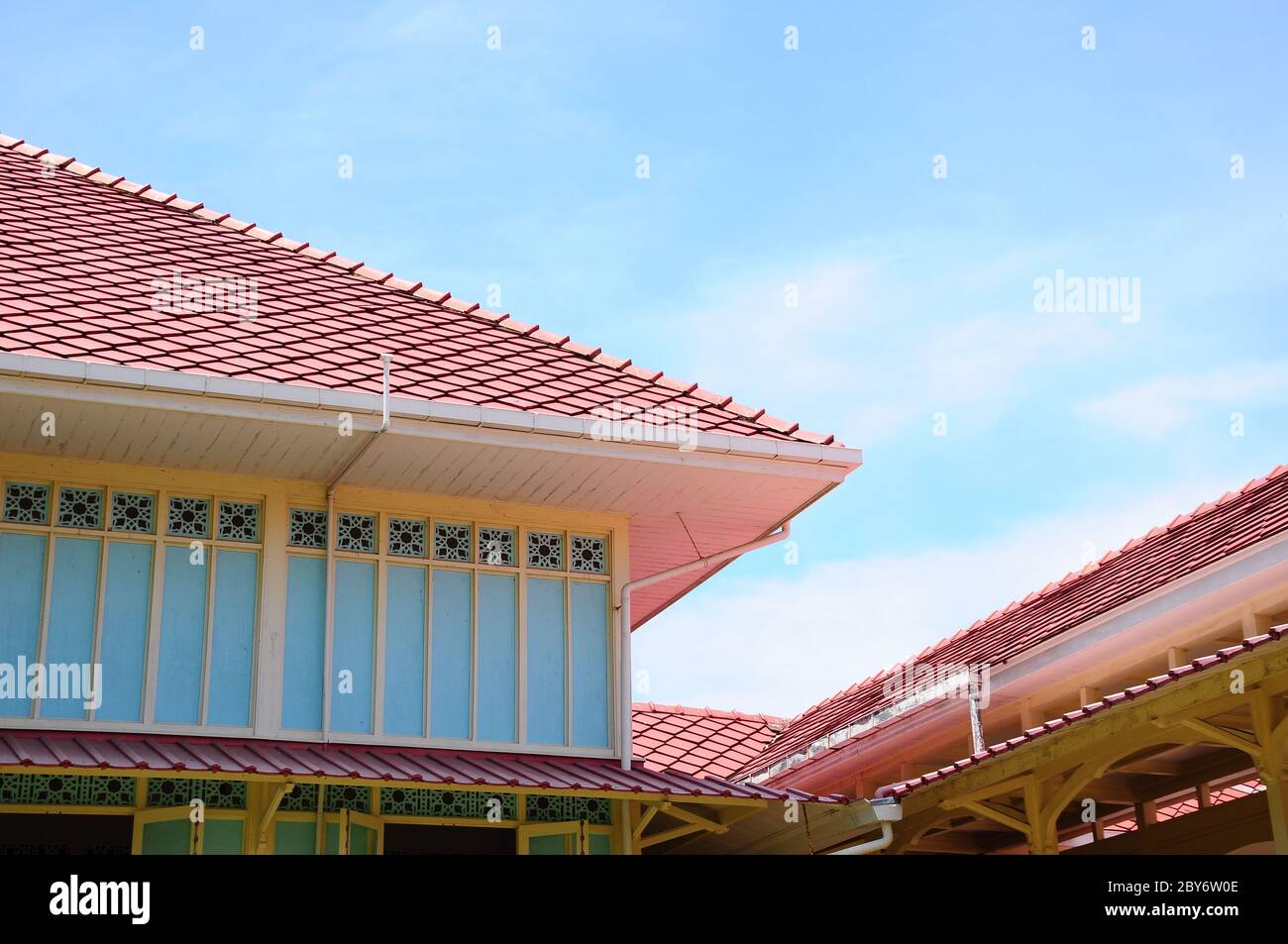Maruekhathayawan Palace, huahin chaum, PHETCHA BURI,thailand Stock Photo