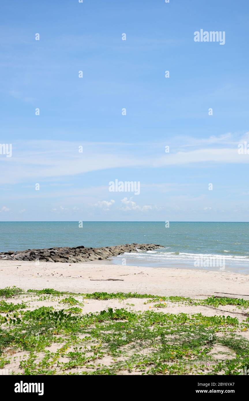 The beach , Huahin Thailand Stock Photo