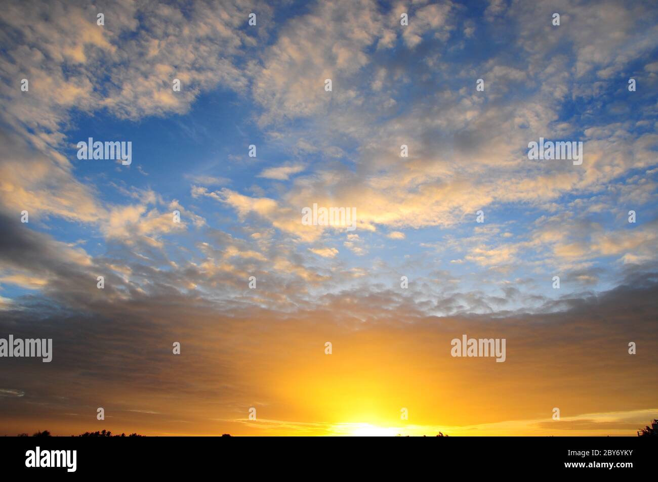 Beautiful blue sky with white clouds Stock Photo - Alamy