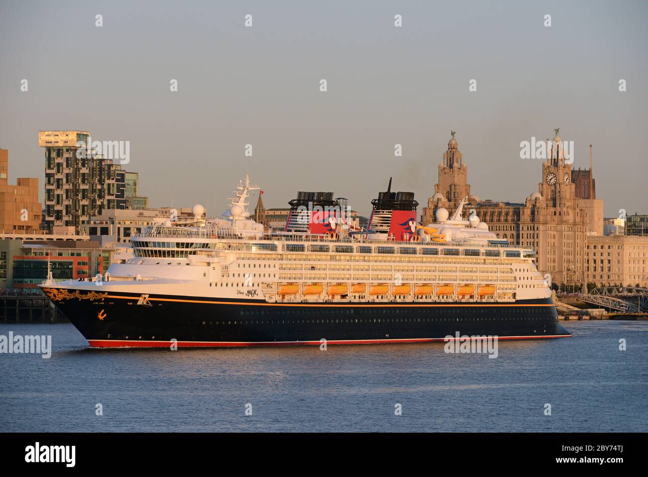 DIsney Cruise ship DISNEY MAGIC departing from LIVERPOOL's CRUISE