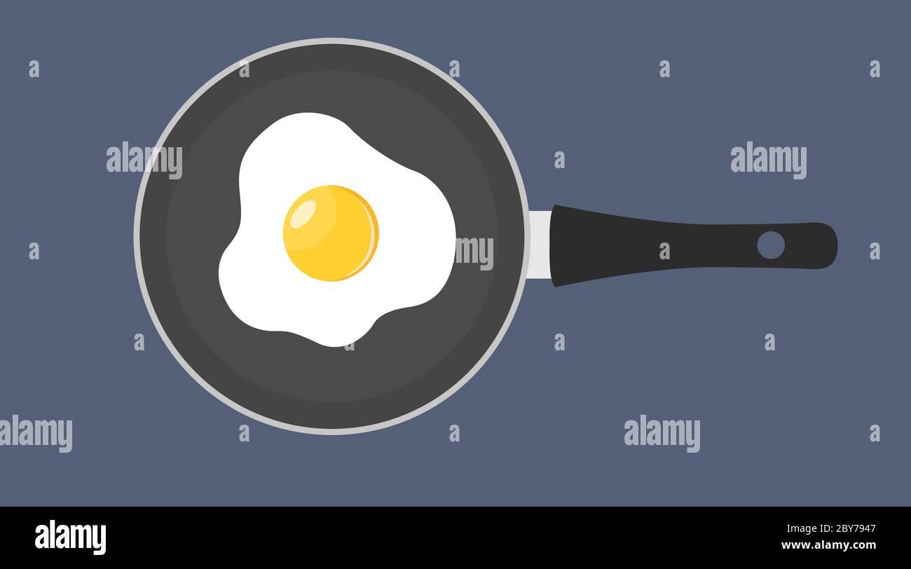 Fried Egg On Pan Isolated PNG Images