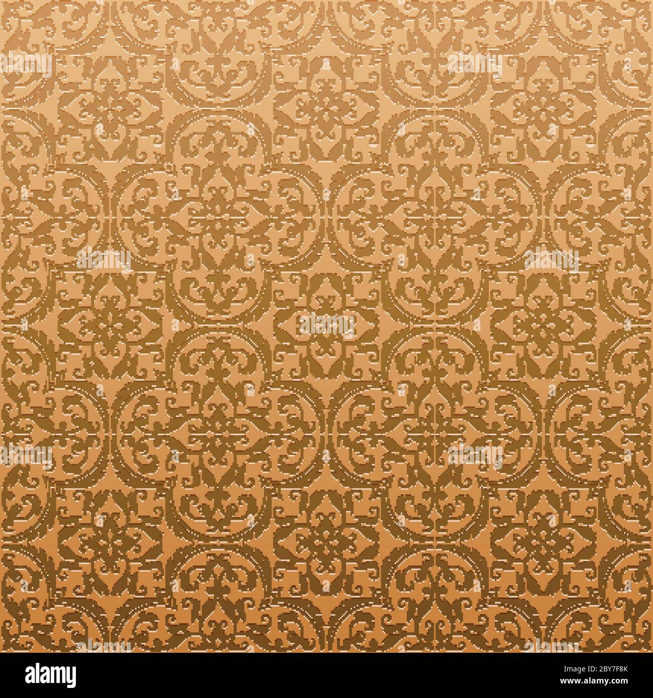 Seamless Damask Background Pattern Design and Wallpaper Made of Turkish ...