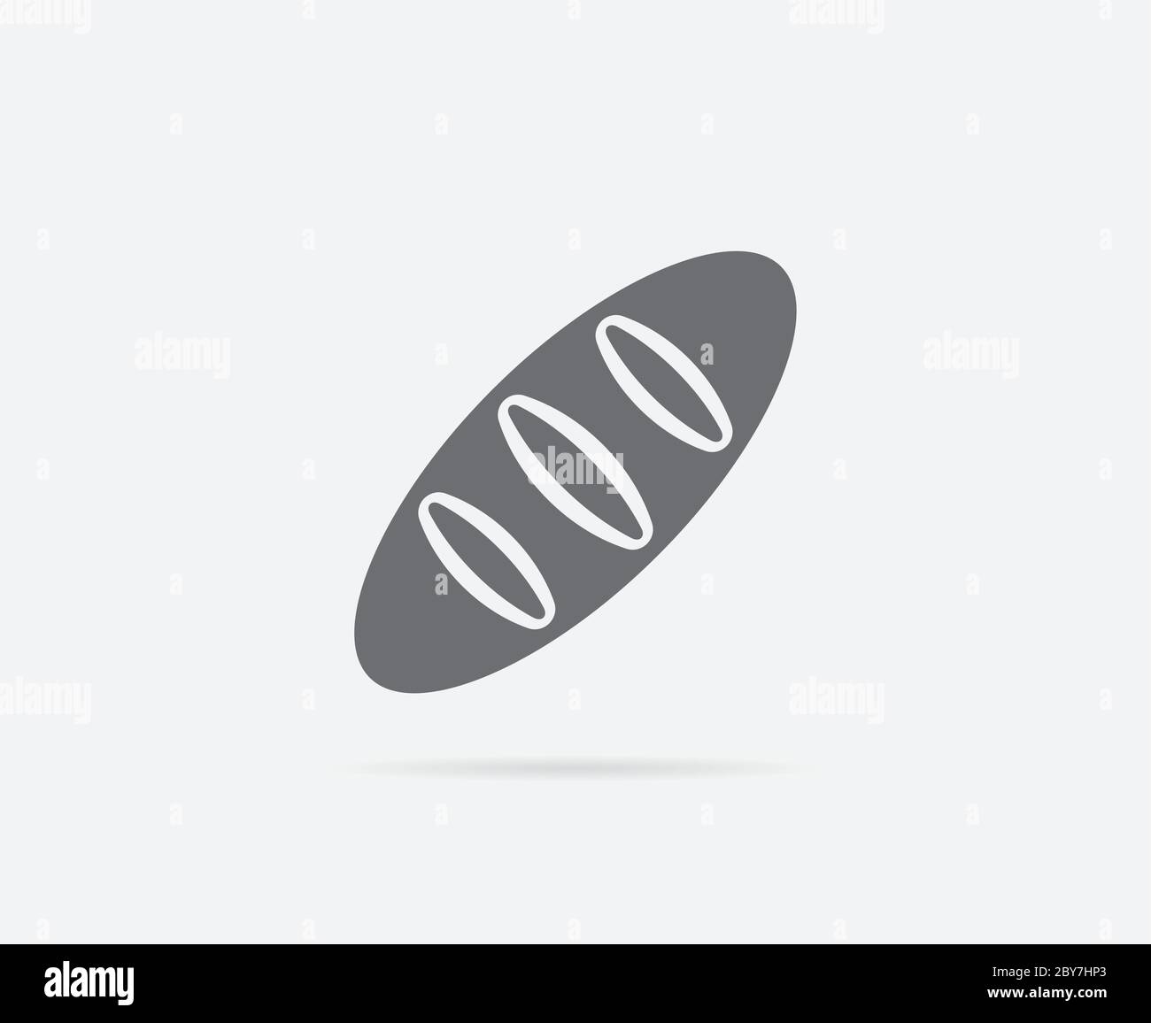 Fresh Bread Vector Element or Icon, Illustration Ready for Print or Plotter Cut or Using as Logotype with High Quality Stock Vector