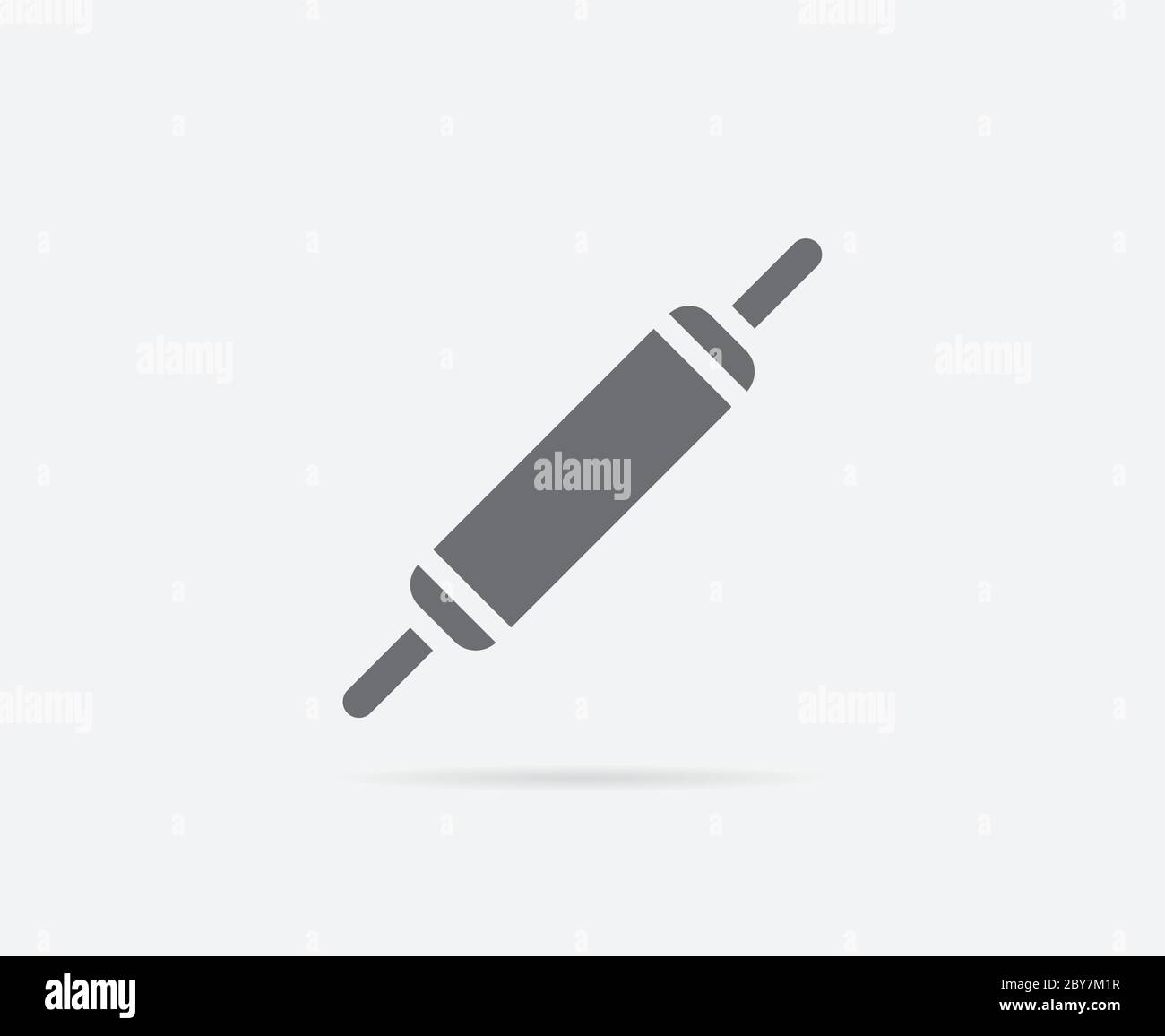 Rolling Pin Vector Element or Icon, Illustration Ready for Print or Plotter Cut or Using as Logotype with High Quality Stock Vector