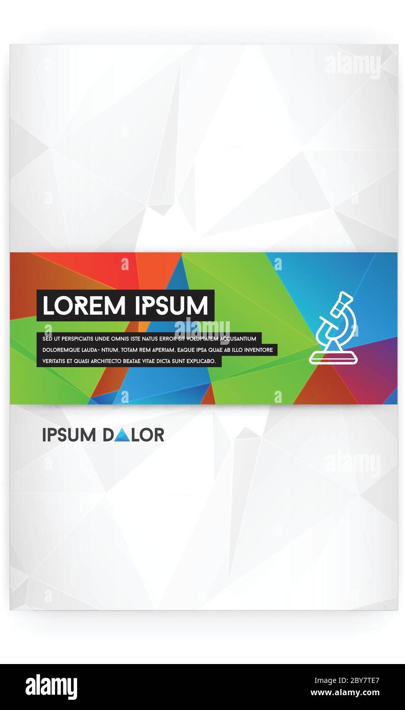 Triangular Letter Pad Visual identity with letter logo elements polygonal style Letterhead ...
