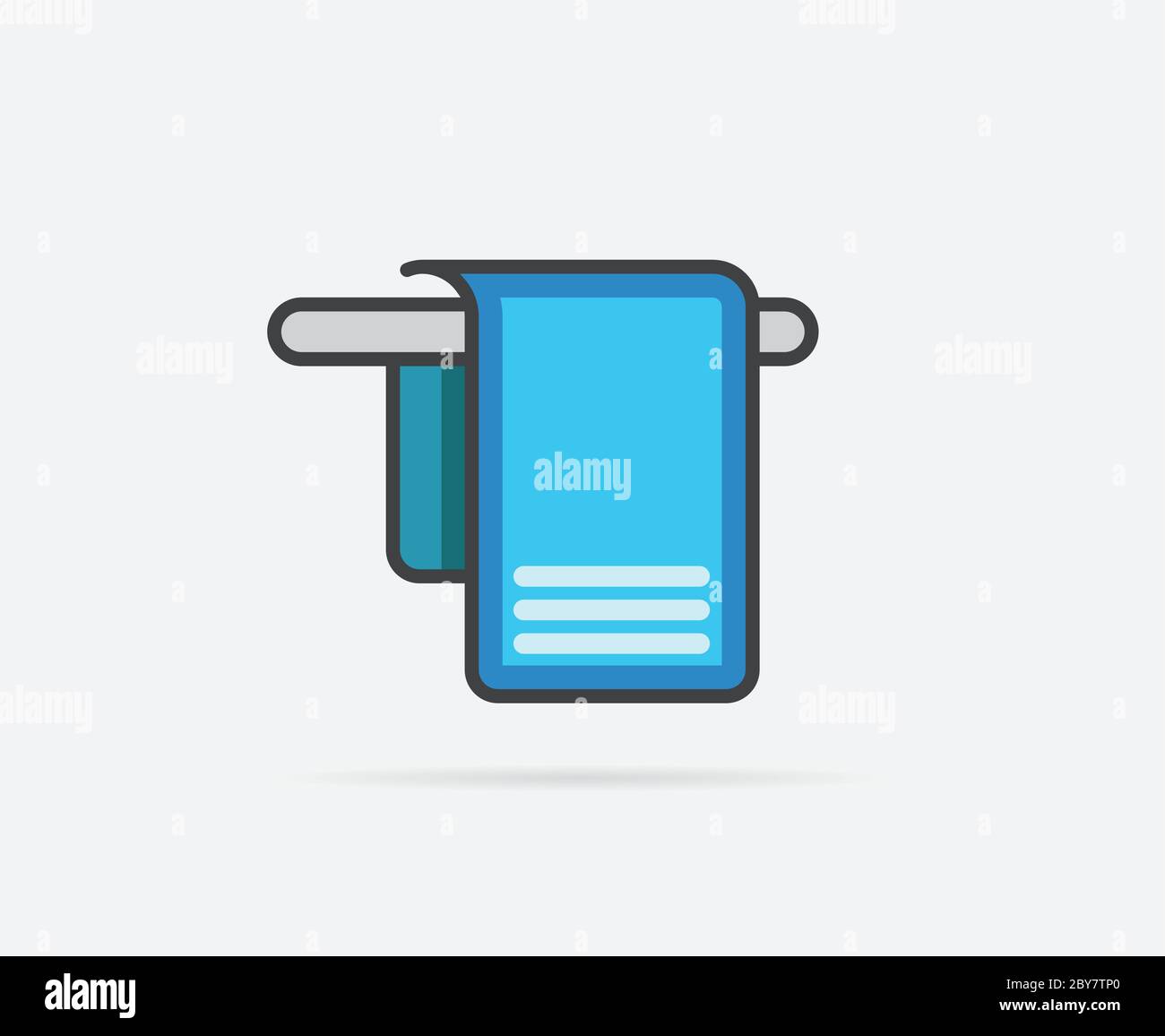 Vector Illustration of Towel can be used as Logo or Icon Stock Vector