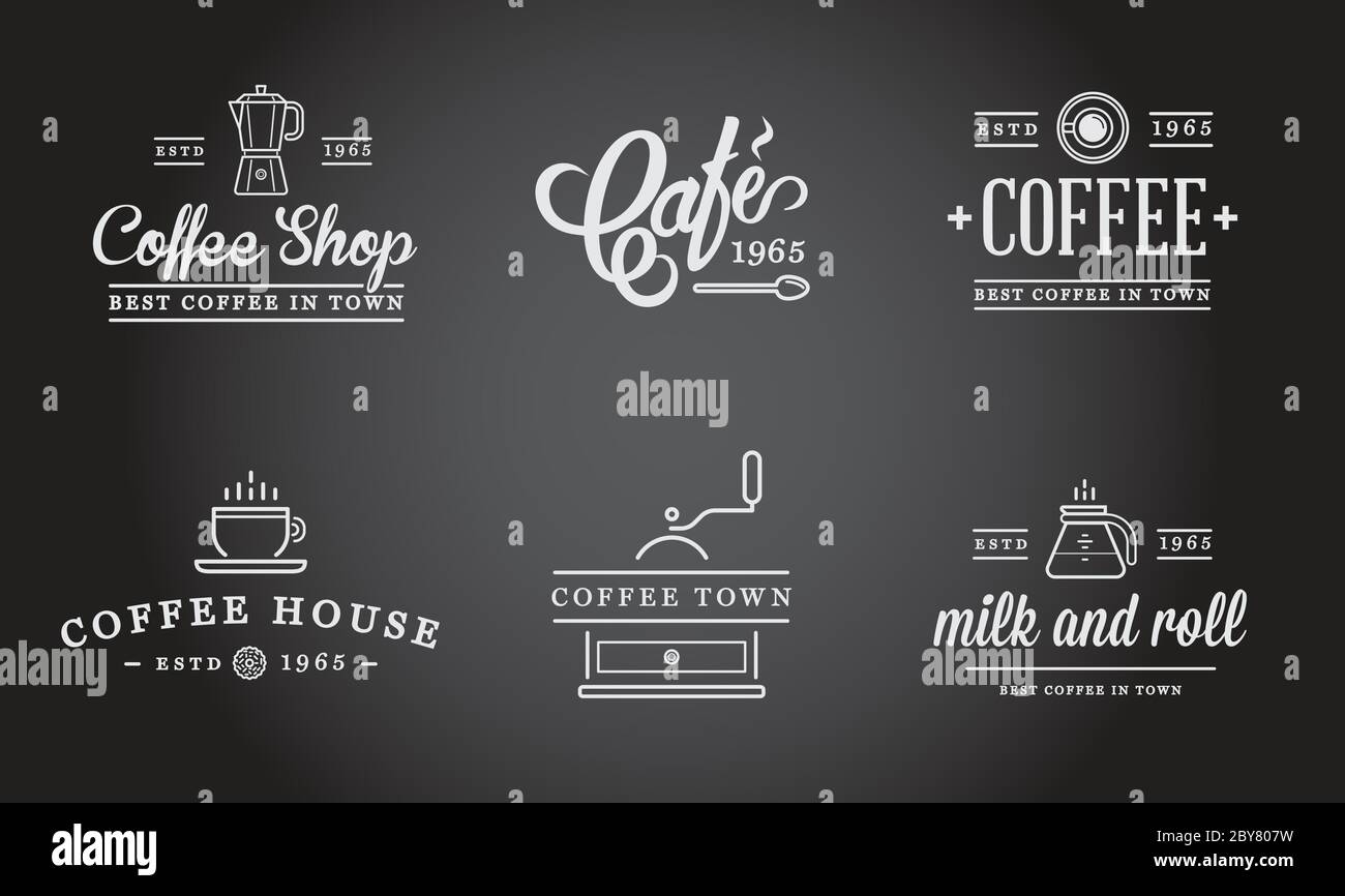 Set of Vector Coffee Elements and Coffee Accessories Illustration can ...