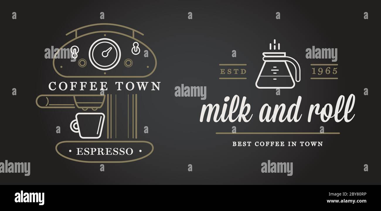 Set of Vector Coffee Elements and Coffee Accessories Illustration can ...