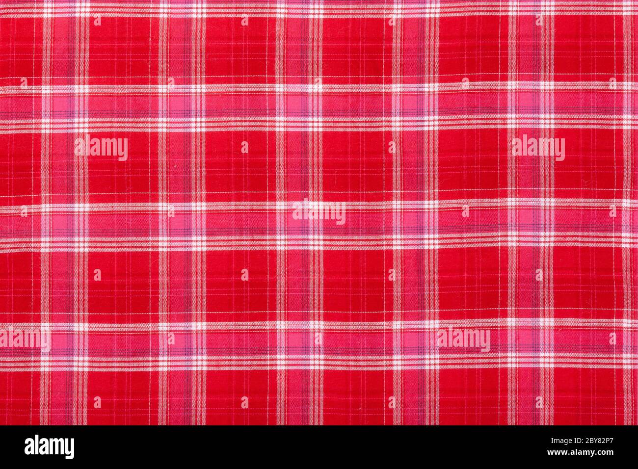 Checkered napkin Stock Photo