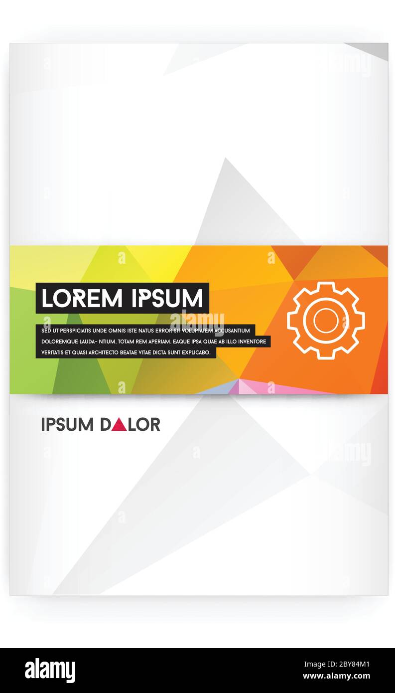 Triangular Letter Pad Visual identity with letter logo elements polygonal style Letterhead ...