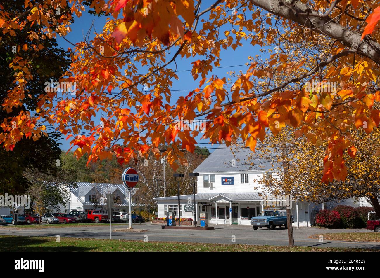 USA, New England, Indian Summer, East, New Hampshire, Lyme, Gulf Gas