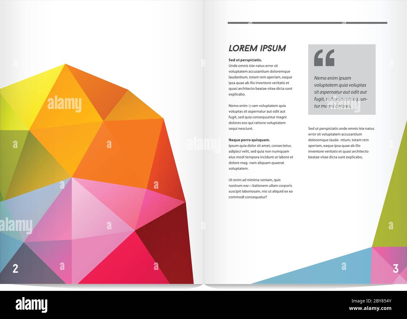 Download Visual Identity With Letter Logo Elements Polygonal Style Letterhead And Geometric Triangular Design Style Brochure Cover Template Mockups For Busines Stock Vector Image Art Alamy