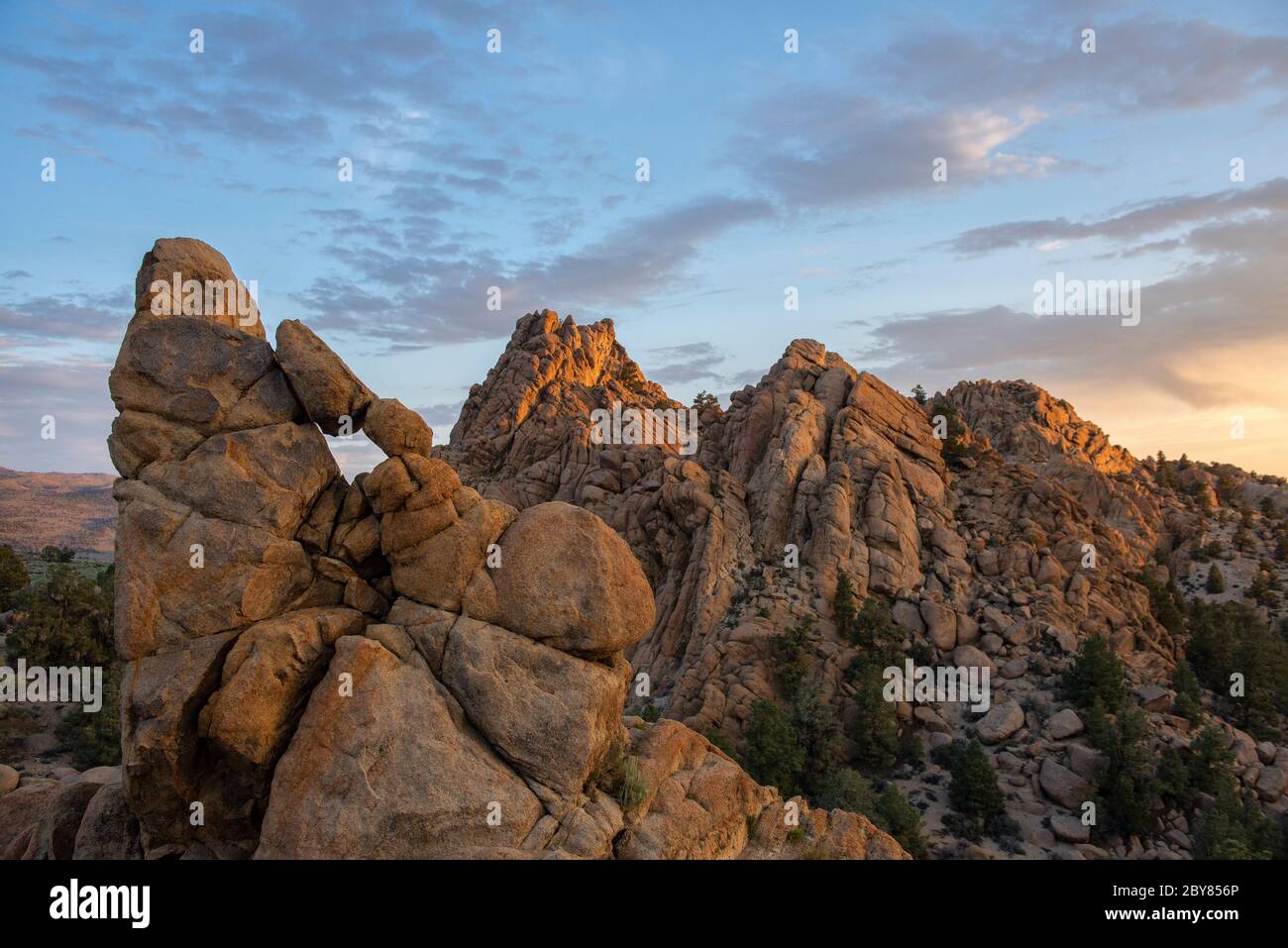 USA,California, Eastern Sierra, rocks at Benton Hot Springs Stock Photo