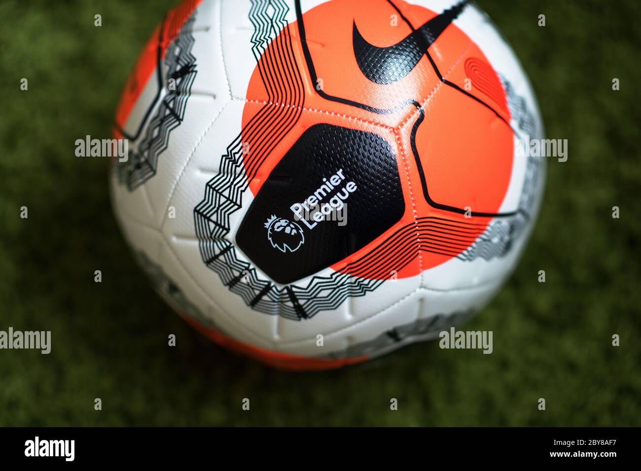 Nike Merlin Premier League Football 2019/20 Stock Photo