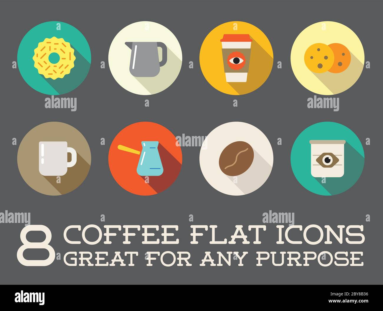 Set of Vector Coffee Elements and Coffee Accessories Illustration can ...