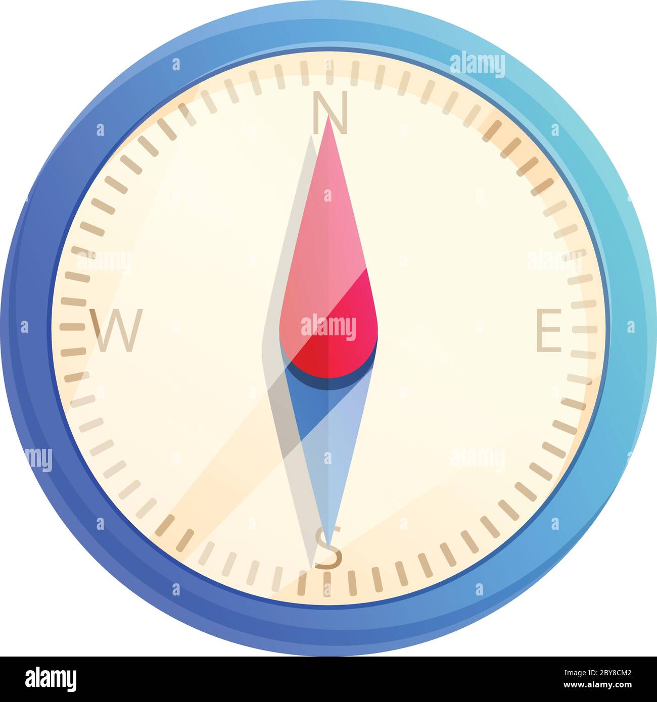 Navigation compass icon. Cartoon of navigation compass vector icon for web  design isolated on white background Stock Vector Image \u0026 Art - Alamy, image size:1300x1390