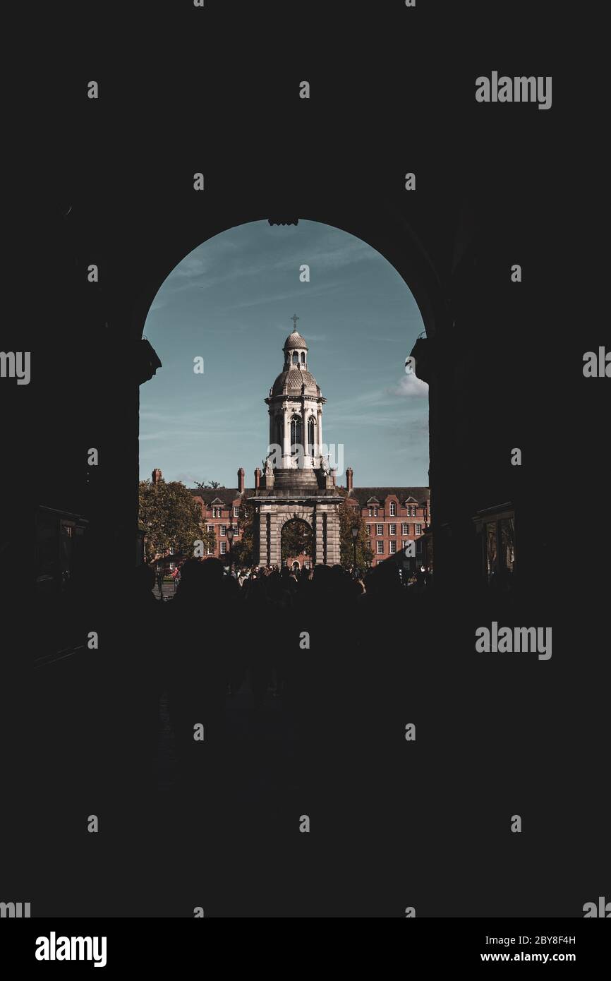 Arch Trinity College, Dublin Ireland Stock Photo