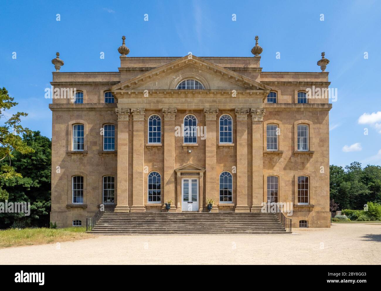 West entrance front of Kings Weston House in Bristol UK designed by Sir John Vanbrugh for Edward