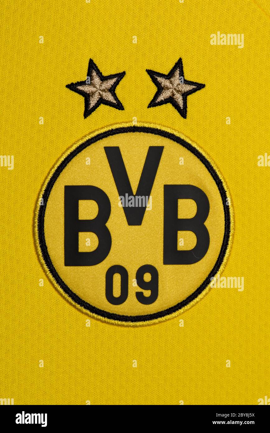 150x100cm Borussia Dortmund mit Logo Balkonfahne BVB 