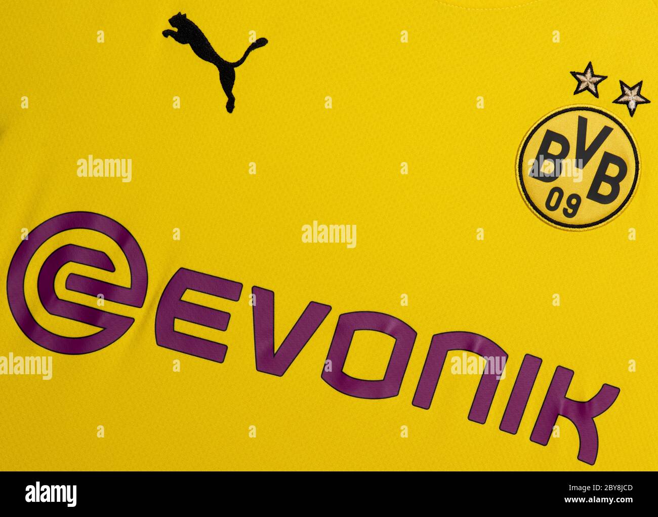 Close up of Borussia Dortmund crest. Stock Photo